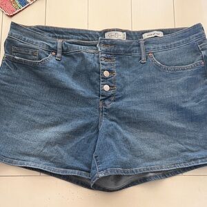 Jessica Simpson Medium Blue Denim Button-Fly Women's Shorts